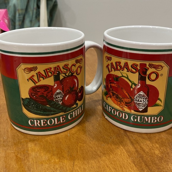 NWOT.  Set of 2, 16oz., Tabasco brand, ceramic mugs. - Picture 11 of 11